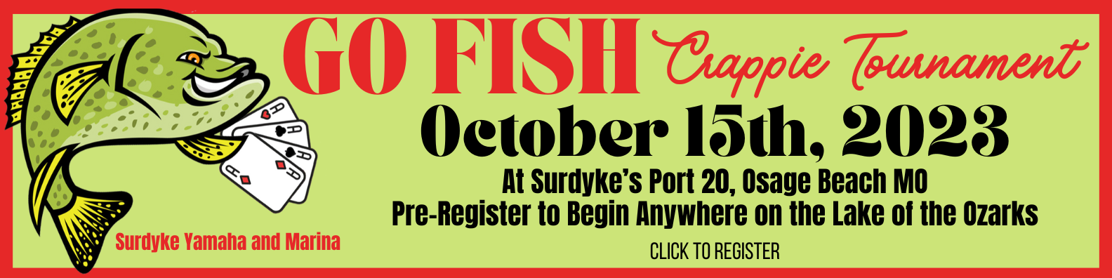 Go Fish Crappie Tournament at Surdyke's Port 20